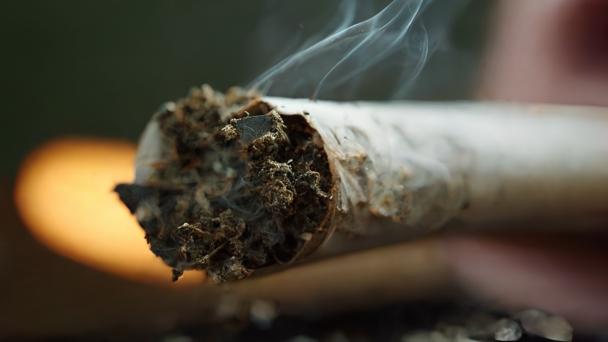 Den svarta eller vita färgen på askan i en cannabis joint: myt eller verklighet?