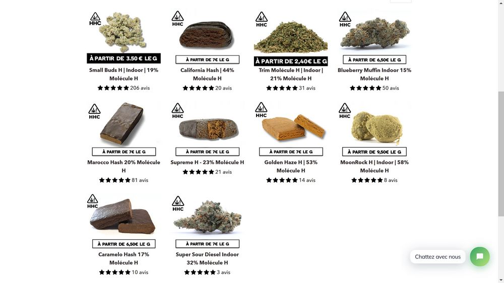 the HHC Okiweed collection offers a range of products